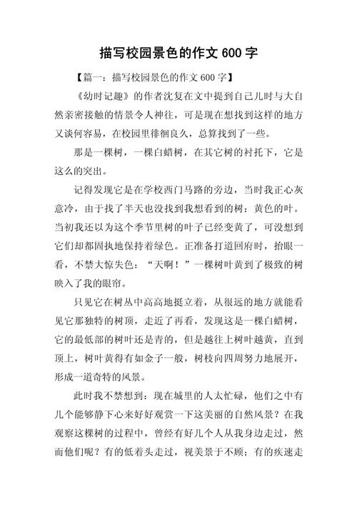 初中myschool作文风景