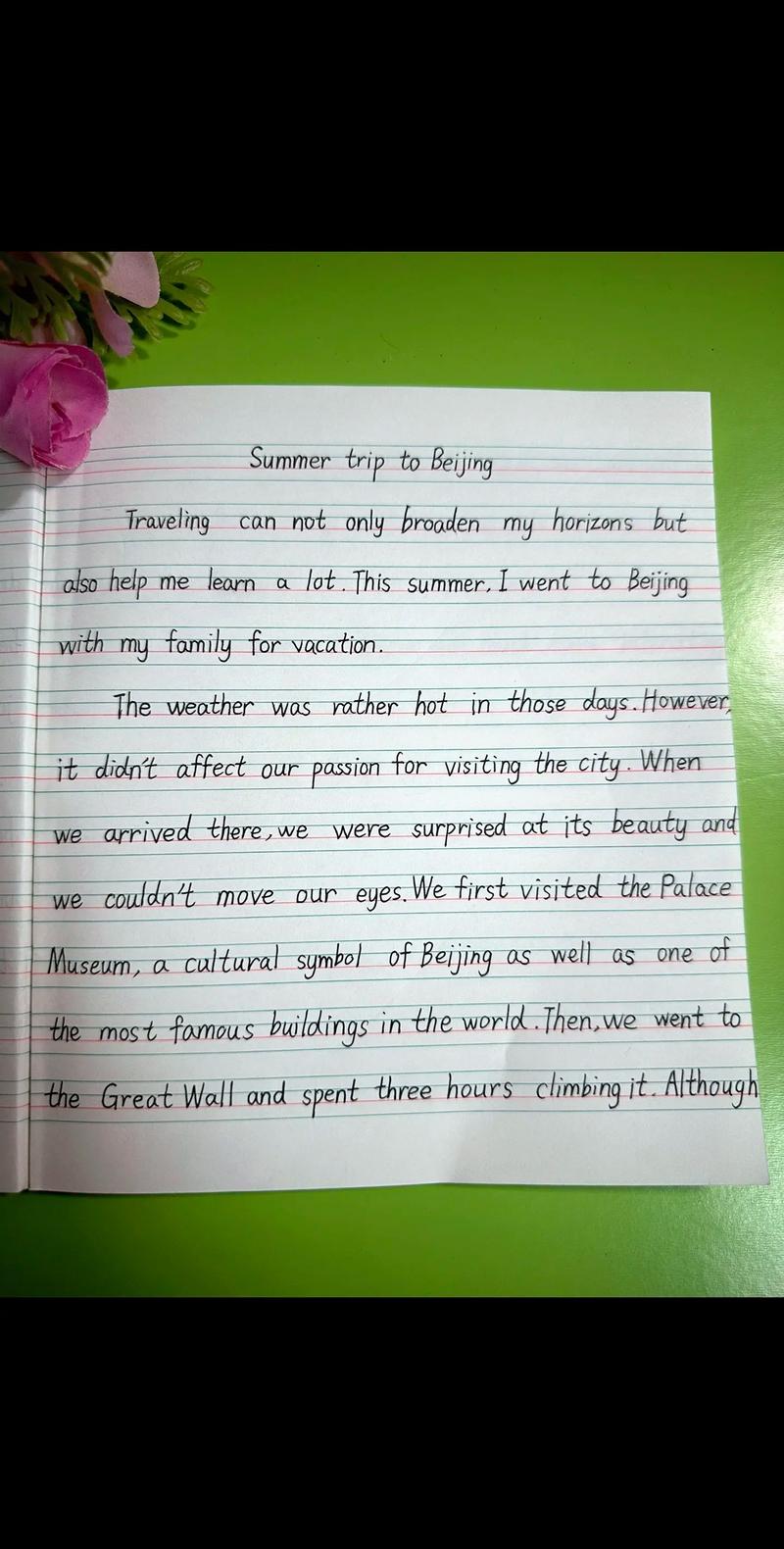 home alone初中作文