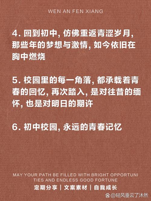 站在初中岁月的 quot