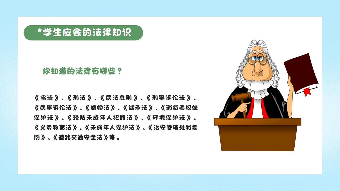 小学法制教育主题班会ppt