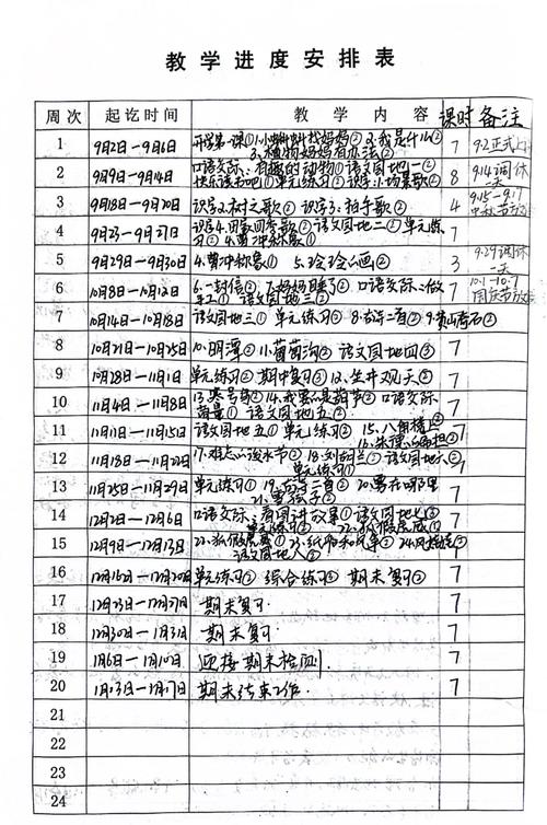 小学二年级语文上册教学计划