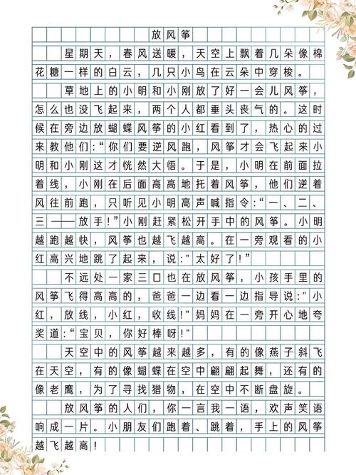 小学三年级作文大全300字