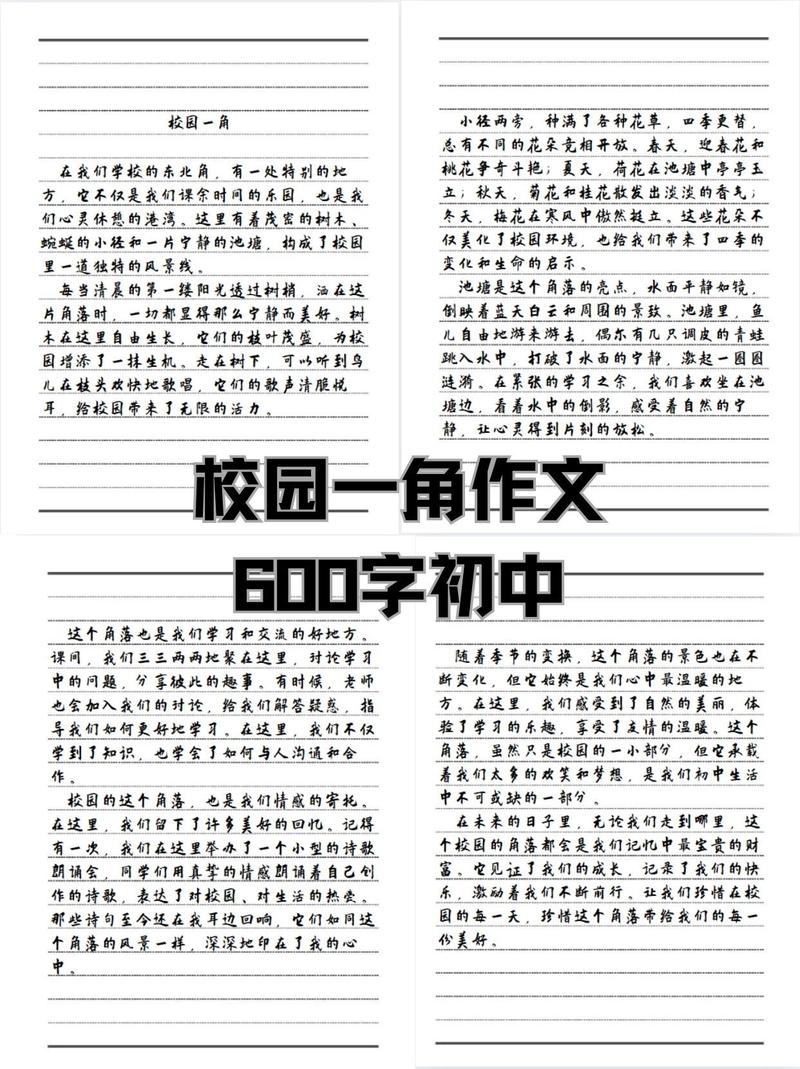 我的校园作文600字初中