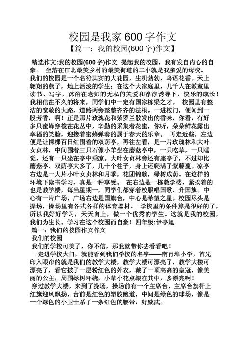 初中校园故事作文600字