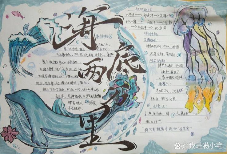 海底两万里手抄报图片初中