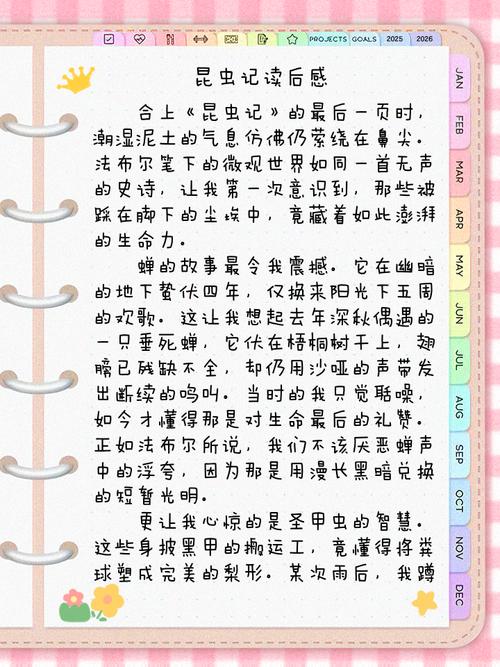 昆虫记读后感700字初中