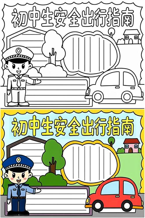 关于交通安全的手抄报初中