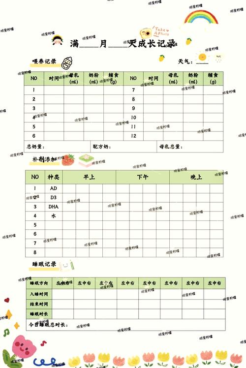 早教中心宝宝成长记录