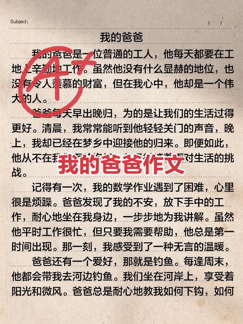 我的父亲作文600字初中