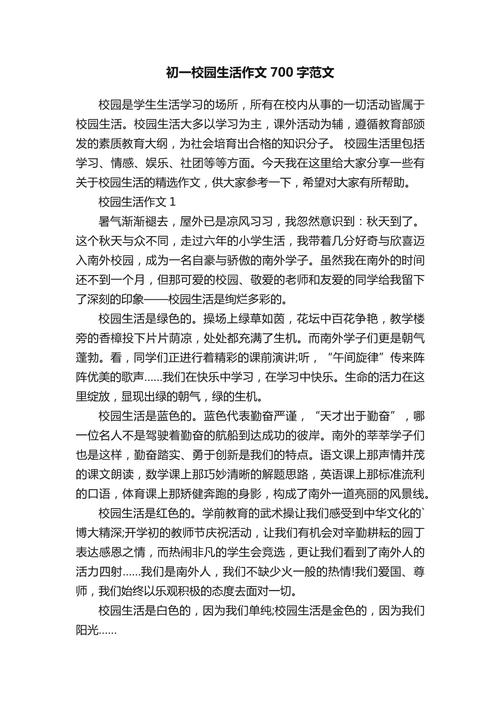 刚进入初中的感受700