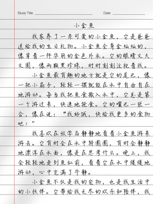 小学生3年级作文300字