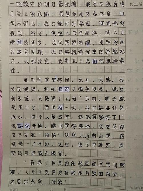 我的烦恼450初中作文