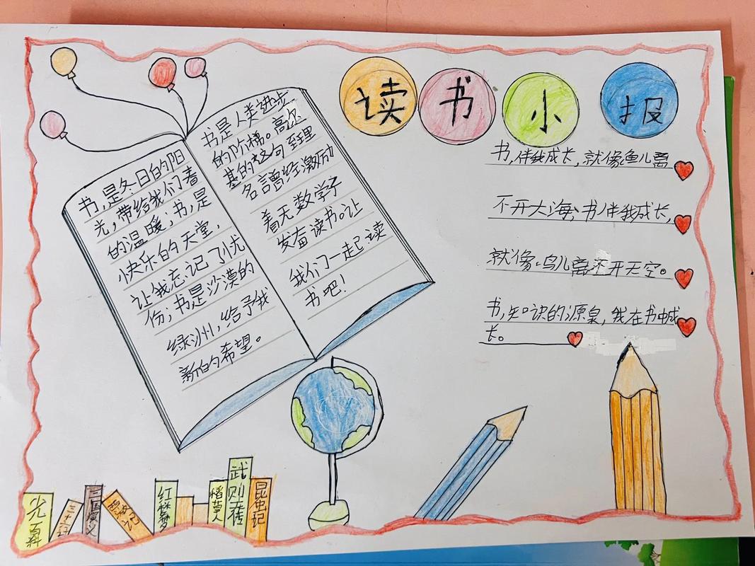 小学生读书手抄报图片大全