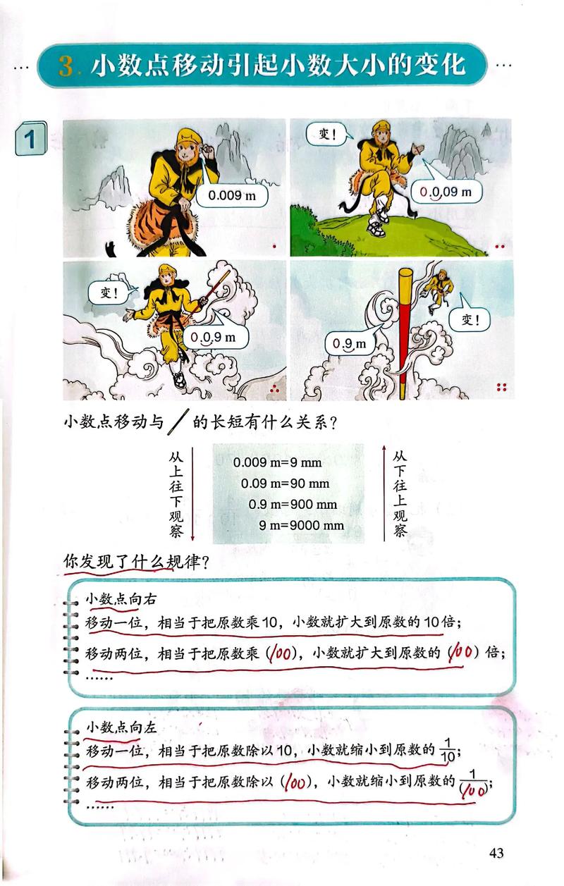 小学四年级数学人教版下册