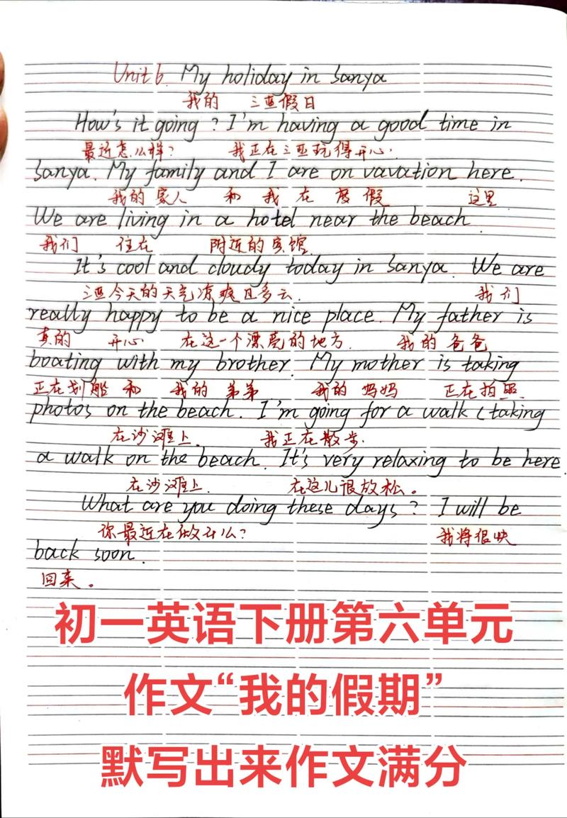 作文10篇英语初中70