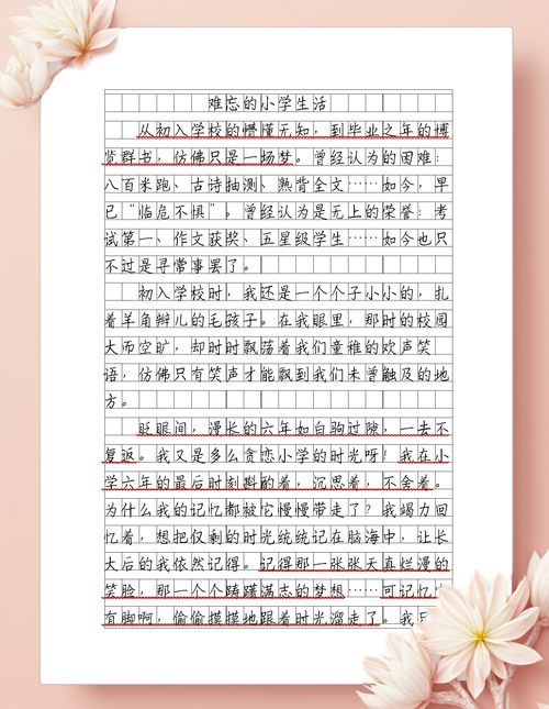 难忘的小学生活作文400
