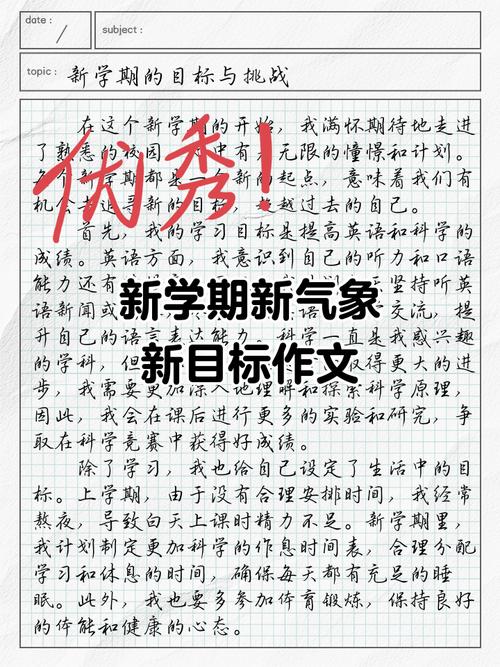 新目标作文600字初中