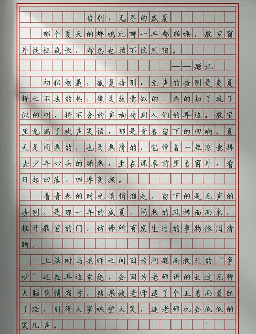 初中毕业800字的作文