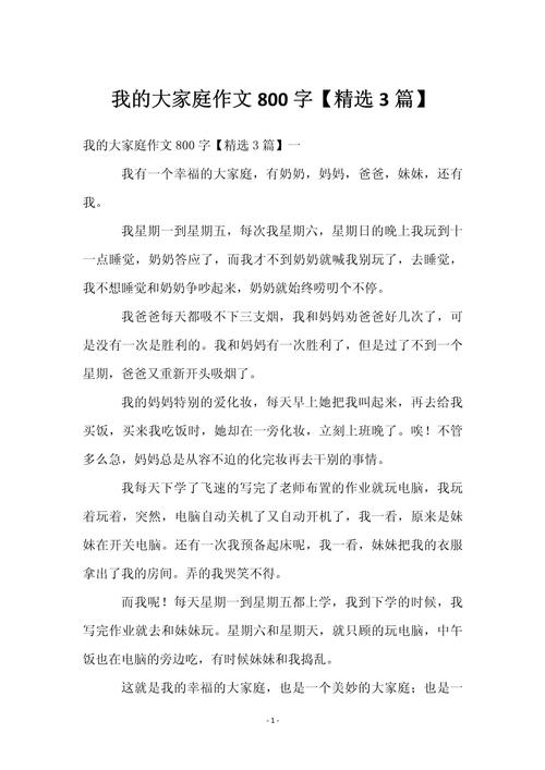 家庭带给我的 作文初中