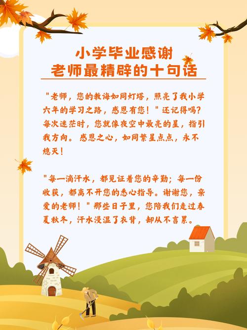 小学毕业老师对学生的寄语