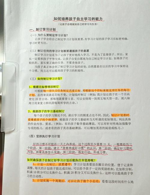 小学生自主学习能力的培养