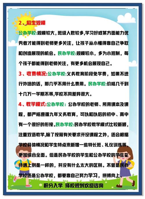 公办小学和民办小学的区别