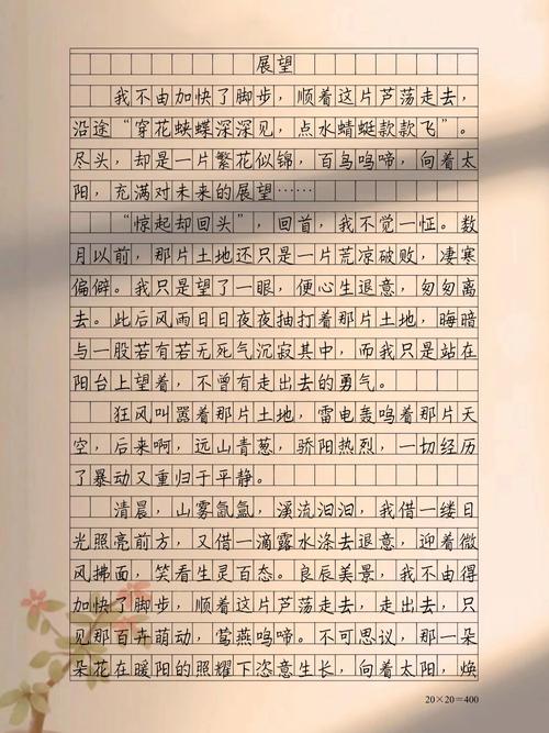 展望初中毕业后600字