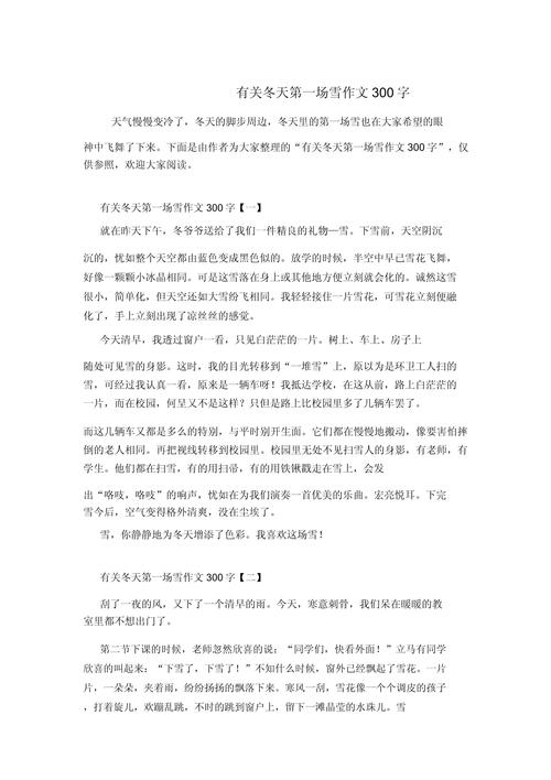 描写冬天的风景初中作文