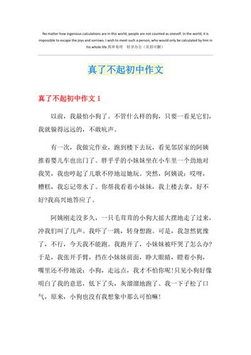 话题作文了不起初中作文