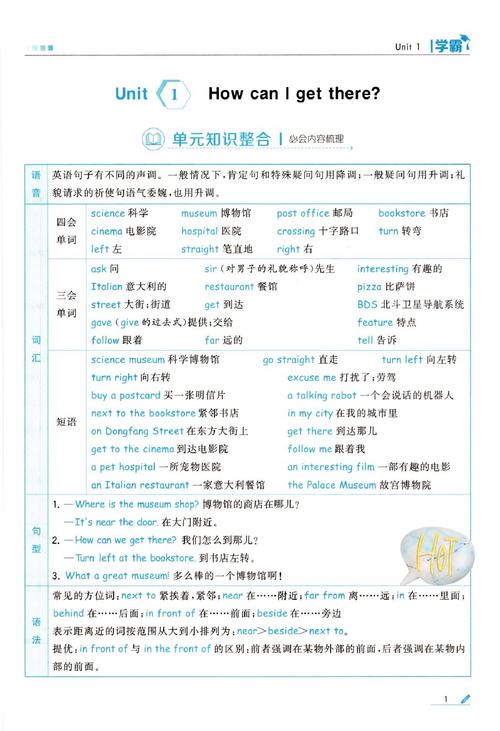 小学六年级上册英语课课练