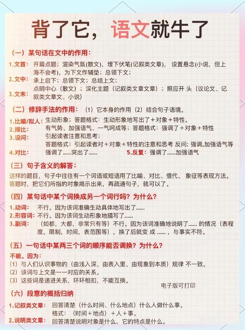 小学语文阅读理解答题技巧