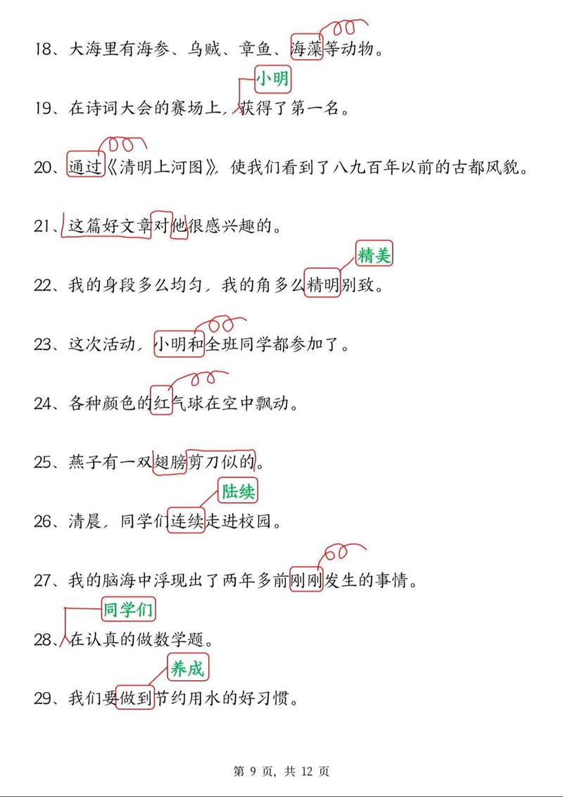 小学三年级修改病句ppt