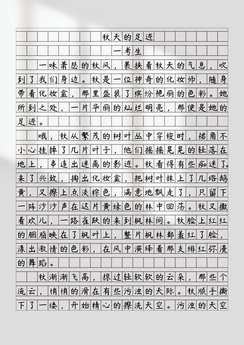 秋风的作文300字初中