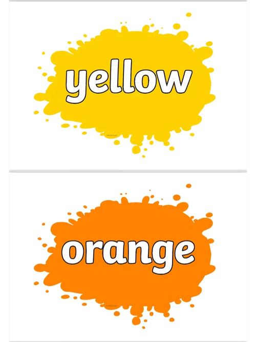 幼儿英语早教单词颜色