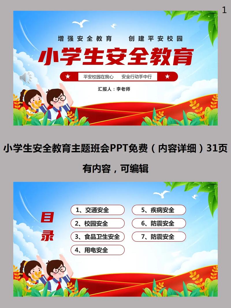 小学生校园安全教育ppt