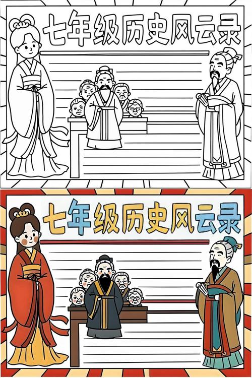 初中关于历史的小报图片