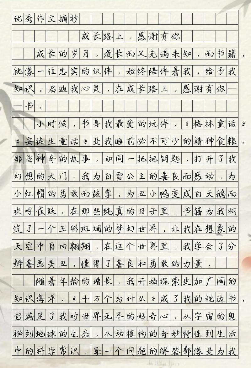 感谢有你作文800初中