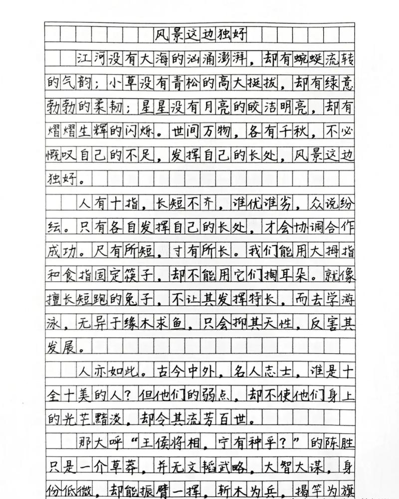 初中作文 风景这边独好