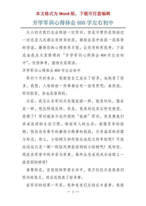 初中开学后的感受800