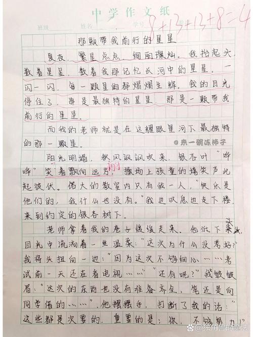 星星的作文600字初中