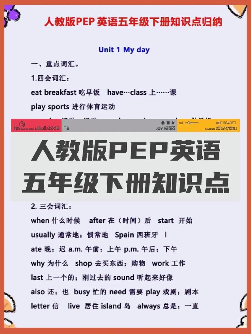 人教版小学五年级英语下册