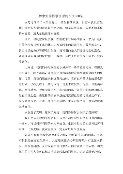 水精神的作文初中600