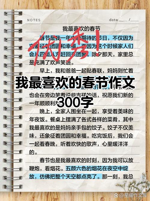 过年的作文300字初中
