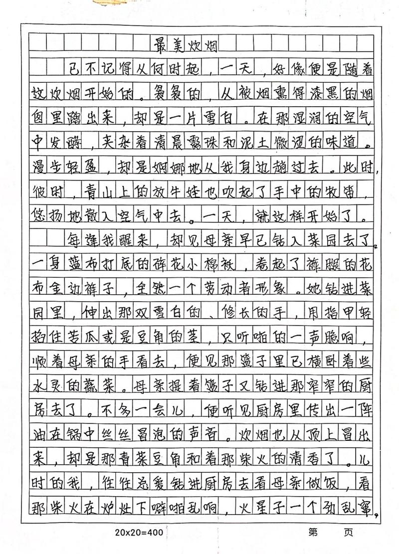 难忘的味道700字初中