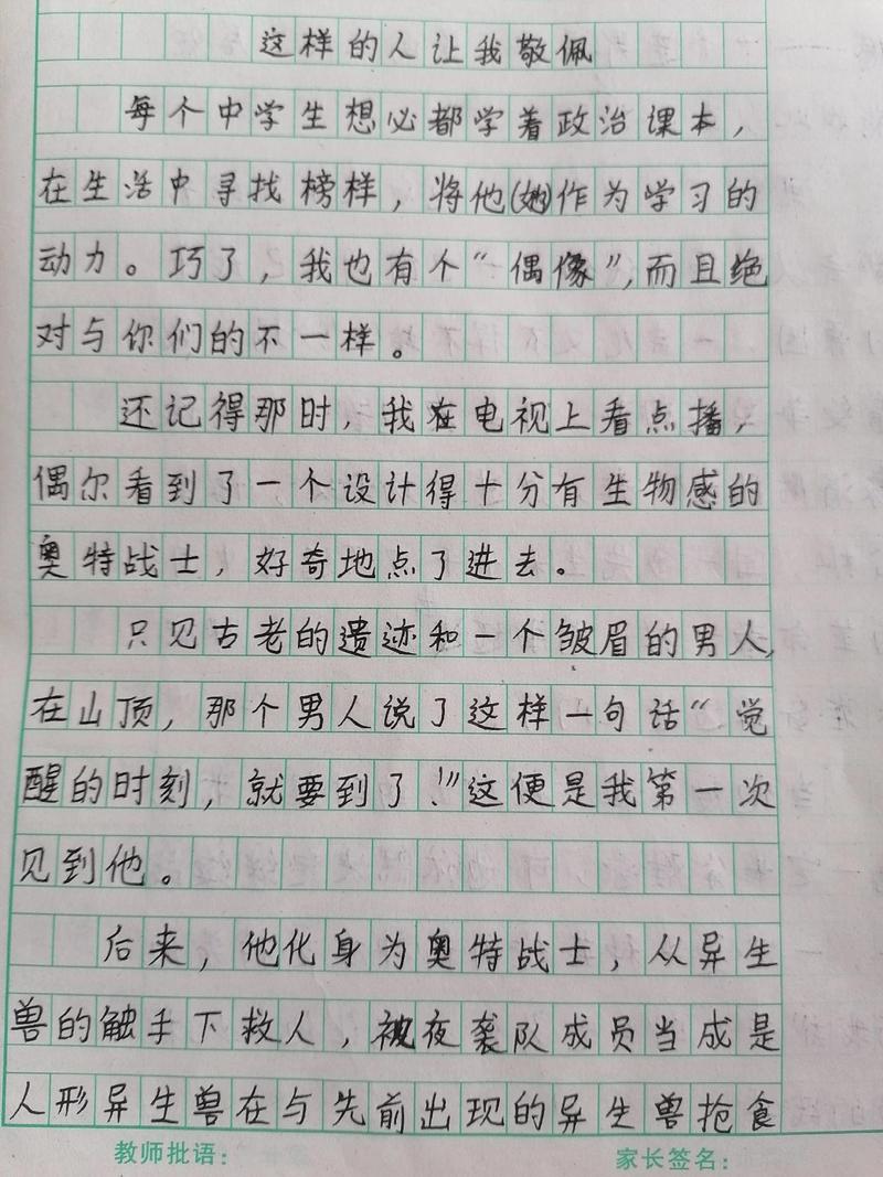 这样的人让我 作文初中