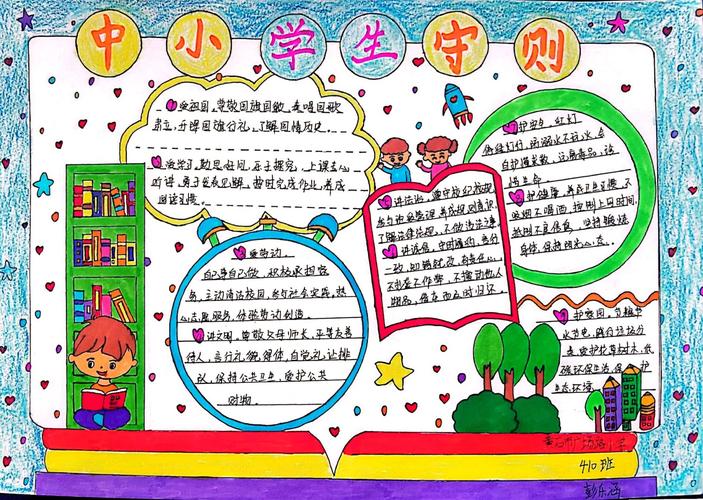 中小学生守则手抄报内容