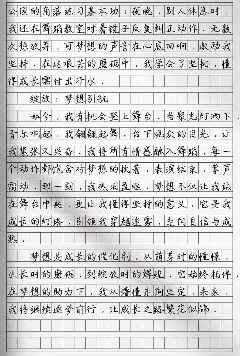 拥有梦想与阳光作文初中