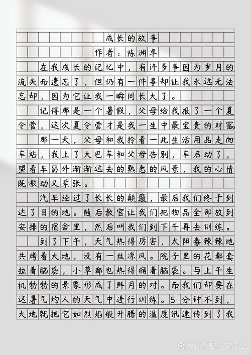 关于成长责任的初中作文