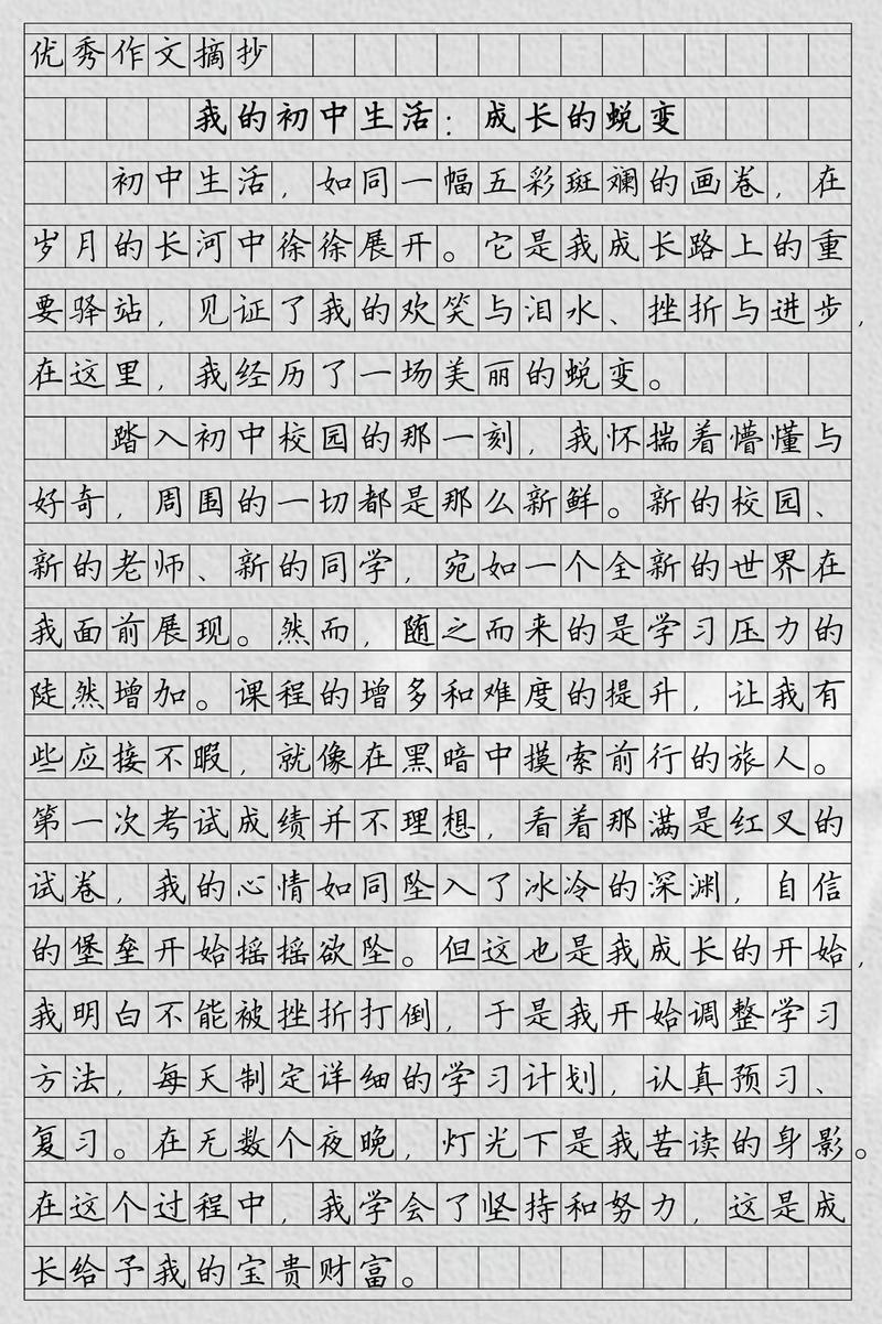 初中50至100字作文