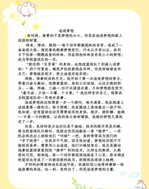 梦想的力量初中600字